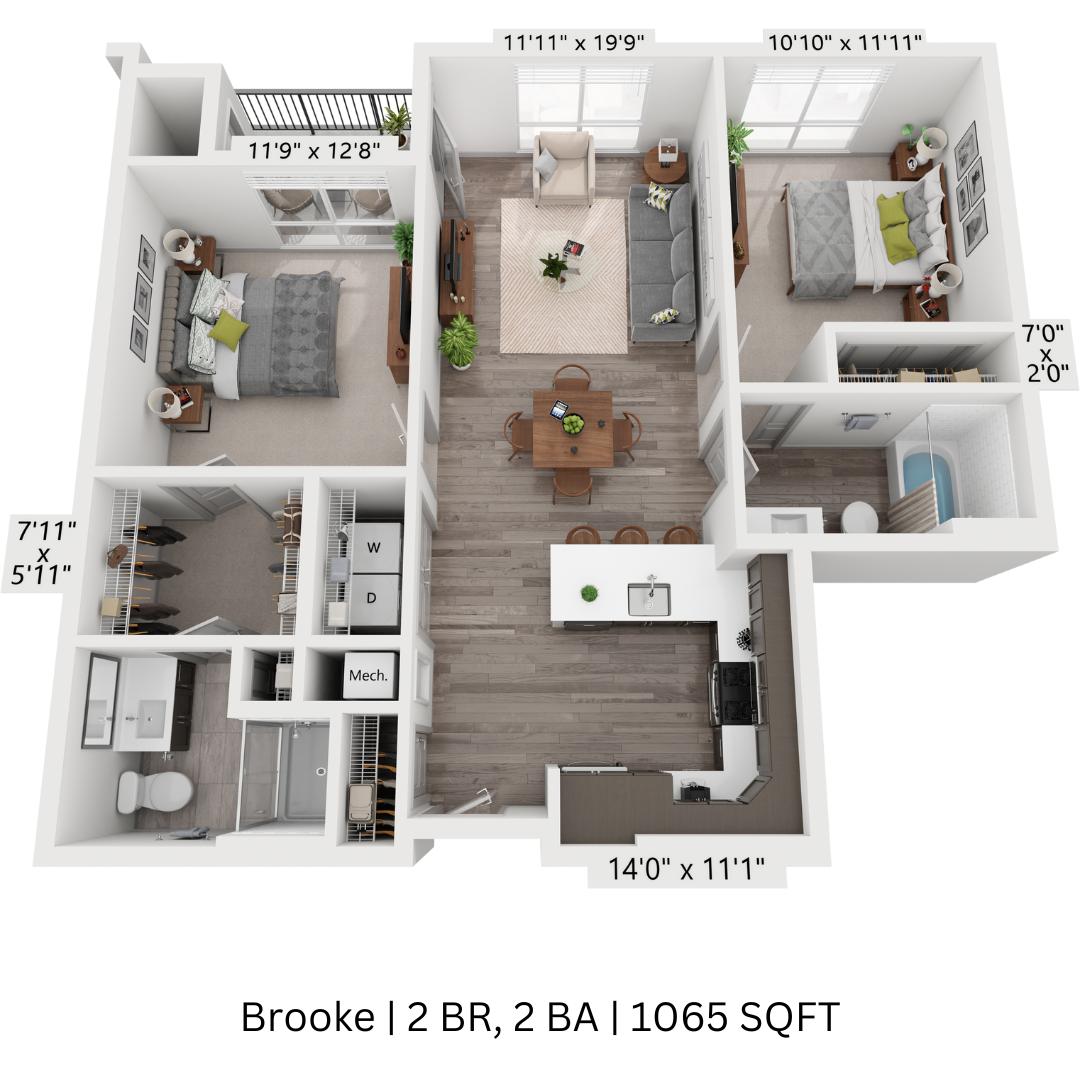 2 bedroom - brooke