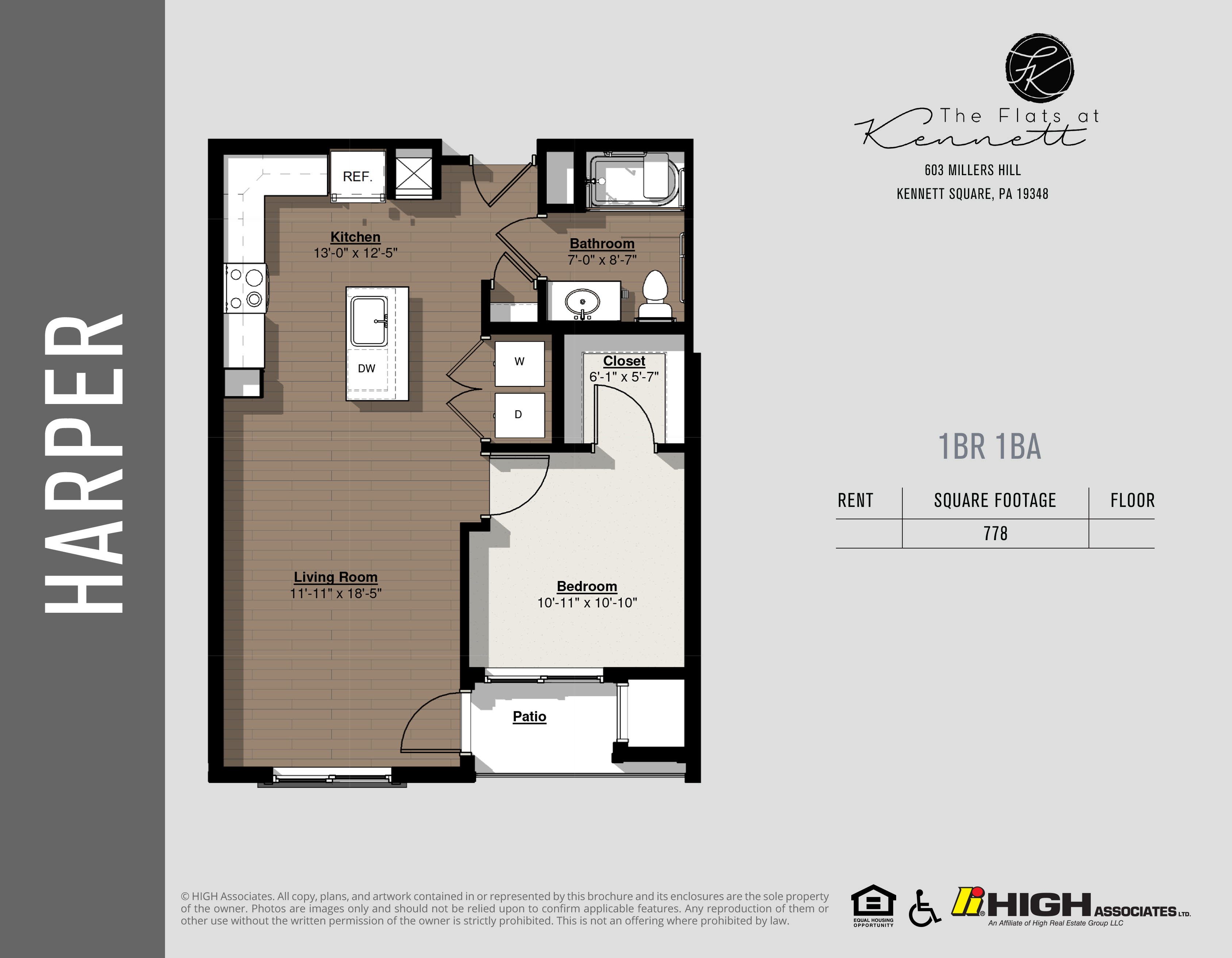 1 bedroom - harper