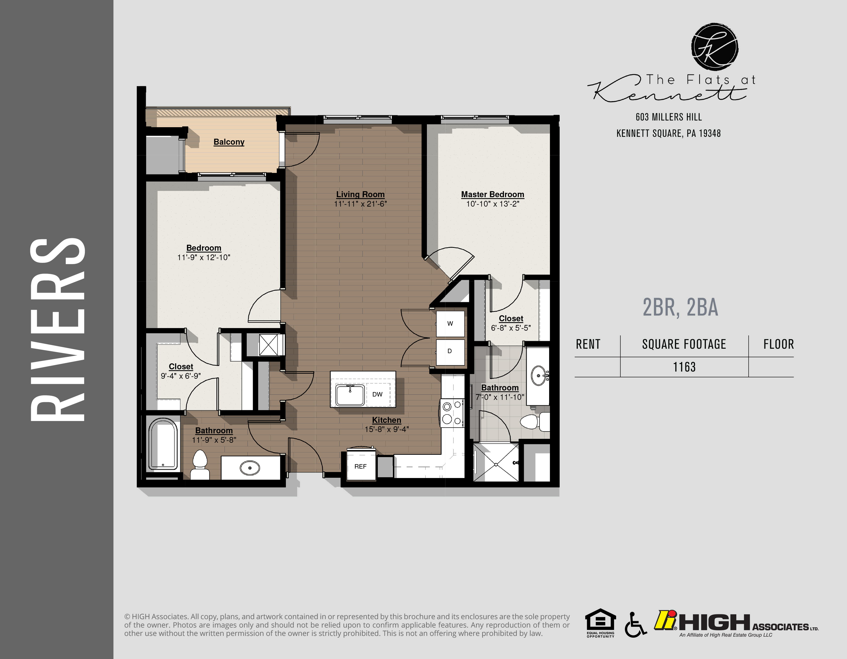 Kennett Square PA Luxury Apartments | The Flats at Kennett | Floor Plans